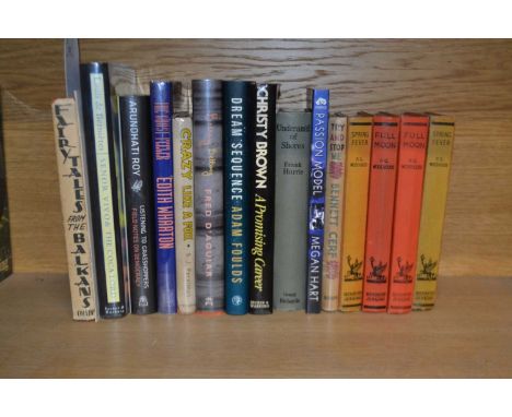 Assorted fiction titles: CHRISTY BROWN: A PROMISING CAREER; ADAM FOULDS: DREAM SEQUENCE; S J PERELMAN: CRAZY LIKE A FOX; EDIT
