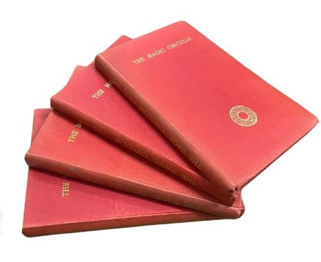 THE MAGIC CIRCULAR: A run of 4 early issues, volumes 16 - 19, 1921-1925. All in publisher's red omnibus cloth bindings.