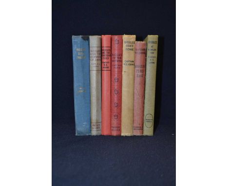 W E JOHNS: BIGGLES, various first edition titles. BIGGLES TAKES CHARGE, Brockhampton, 1956; BIGGLES AND THE LEOPARDS OF ZINN,