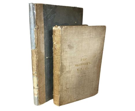 ART INTEREST: 2 titles: FRANK HOWARD: THE SKETCHER'S MANUAL, London, Darton and Clark, 1837, Original boards, worn to spine; 