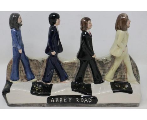 Manor Collectables Beatles Abbey Road figural group, no chips or cracks, H: 15 cm. UK P&amp;P Group 2 (£20+VAT for the first 