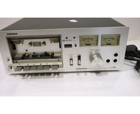 Pioneer stereo cassette tape deck model CT-F4040. All electrical items in this lot have been PAT tested for safety and have p