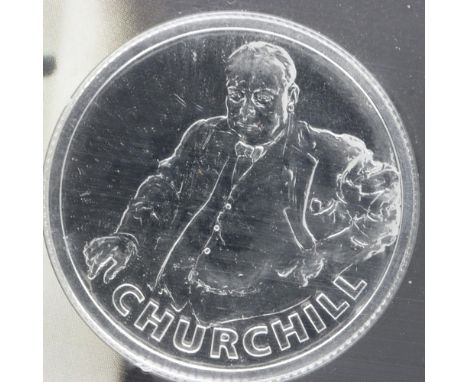 Royal Mint, Sir Winston Churchill 2015, silver proof £20 coin, in sealed pack. UK P&amp;P Group 0 (£6+VAT for the first lot a