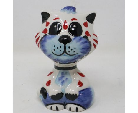 Lorna Bailey cat, Tad, no chips or cracks, H: 13 cm. UK P&amp;P Group 1 (£16+VAT for the first lot and £2+VAT for subsequent 
