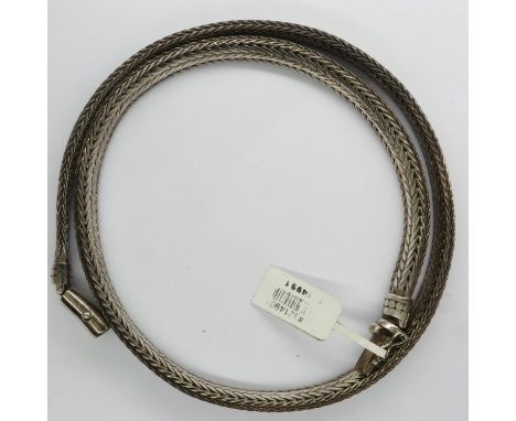 925 silver neck chain, L: 52 cm, 70g. UK P&amp;P Group 1 (£16+VAT for the first lot and £2+VAT for subsequent lots) 