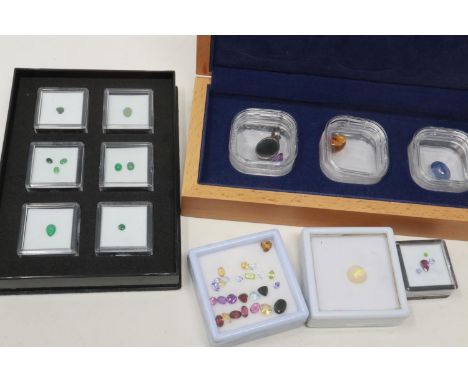 Gem Collector emerald collection and other gems. UK P&amp;P Group 1 (£16+VAT for the first lot and £2+VAT for subsequent lots