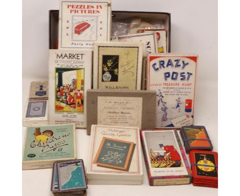 Collection of vintage playing cards and card games. UK P&amp;P Group 2 (£20+VAT for the first lot and £4+VAT for subsequent l