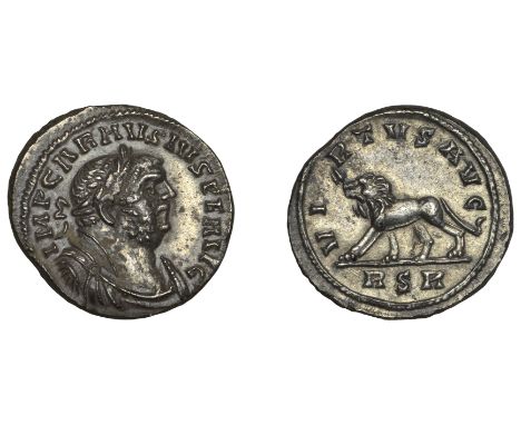 A Superb RSR Denarius   Carausius (286-293), Denarius, 286-8, RSR issue, Heavy weight standard, laureate and cuirassed bust r