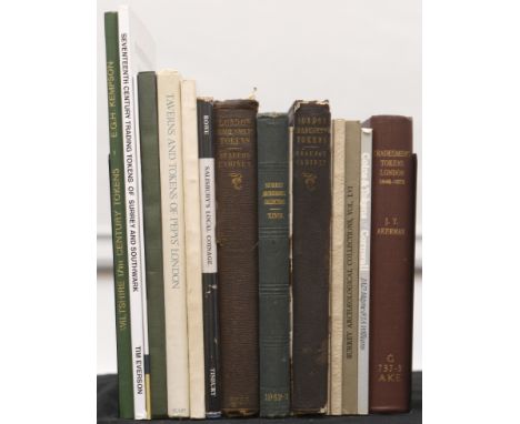 Akerman, J.Y., Tradesmen’s Tokens current in London and its vicinity between the years 1648 and 1672, 1st edn, London, 1849, 