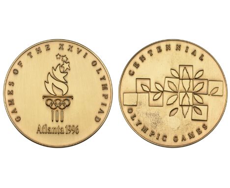 U.S.A., Olympic Games, Atlanta, 1996, a bronze Participant’s medal, unsigned [by M. Grear] for Reed & Barton, torch logo, rev
