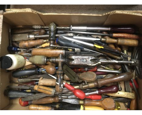 12 boxes containing tools various.