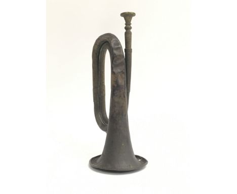 WW2 Hitler Youth Bugle. HJ Diamond logo on the cone