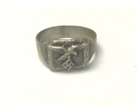 German WW2 style Luftwaffe mans ring , VF