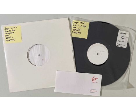 SIMPLE MINDS - LIFE IN A DAY/REAL TO REAL CACOPHONY LPs (UMC/VIRGIN EMI - 2015 RELEASES). Selection of the first 2 studio alb