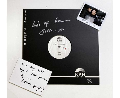 A white label copy of Tom Speight - Everything's Waiting For You (Nettwerk, 2021, RPM 559) signed to card sleeve in silver in