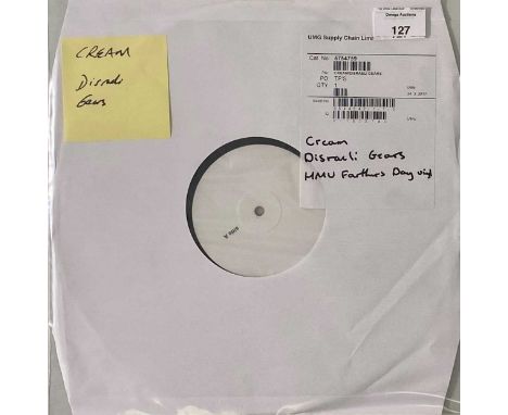 CREAM - DISRAELI GEARS LP (2017 - UMC 5754759). The 2017 (Fathers Day reissue) white label test pressing of Crem - Disraeli G