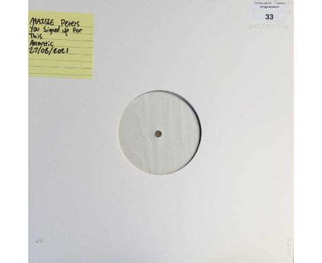 MAISIE PETERS - YOU SIGNED UP FOR THIS LP (2021 - ATLANTIC 0190296741043). The 2021 white label test pressing of Maisie Peter