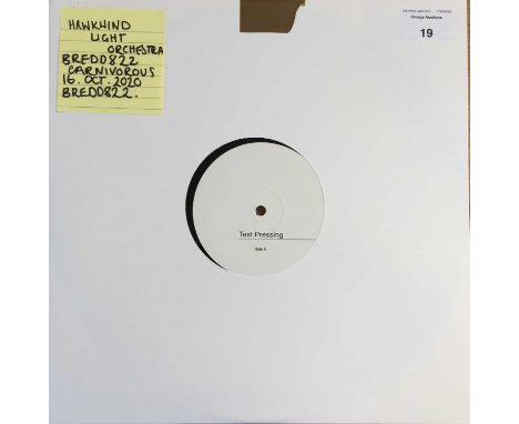 HAWKWIND LIGHT ORCHESTRA - CARNIVOROUS LP (2020 - CHERRY RED BREDD 822). The 2020 white label test pressing of Hawkwind - Car