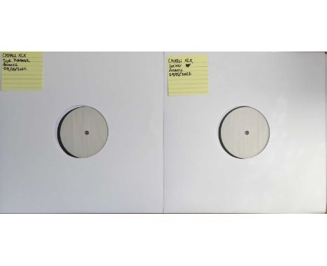 CHARLI XCX - TRUE ROMANCE/SUCKER LPs (2022 - ATLANTIC RECORDS). A set of 2 x white label test pressing LPs from Charli XCX. T