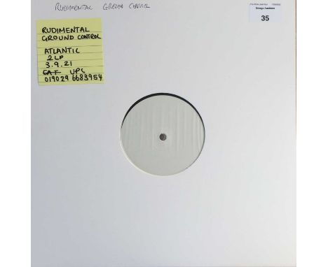 RUDIMENTAL - GROUND CONTROL LP (2021 - ATLANTIC 0190296683954). The 2021 white label test pressing of Rudimental - Ground Con