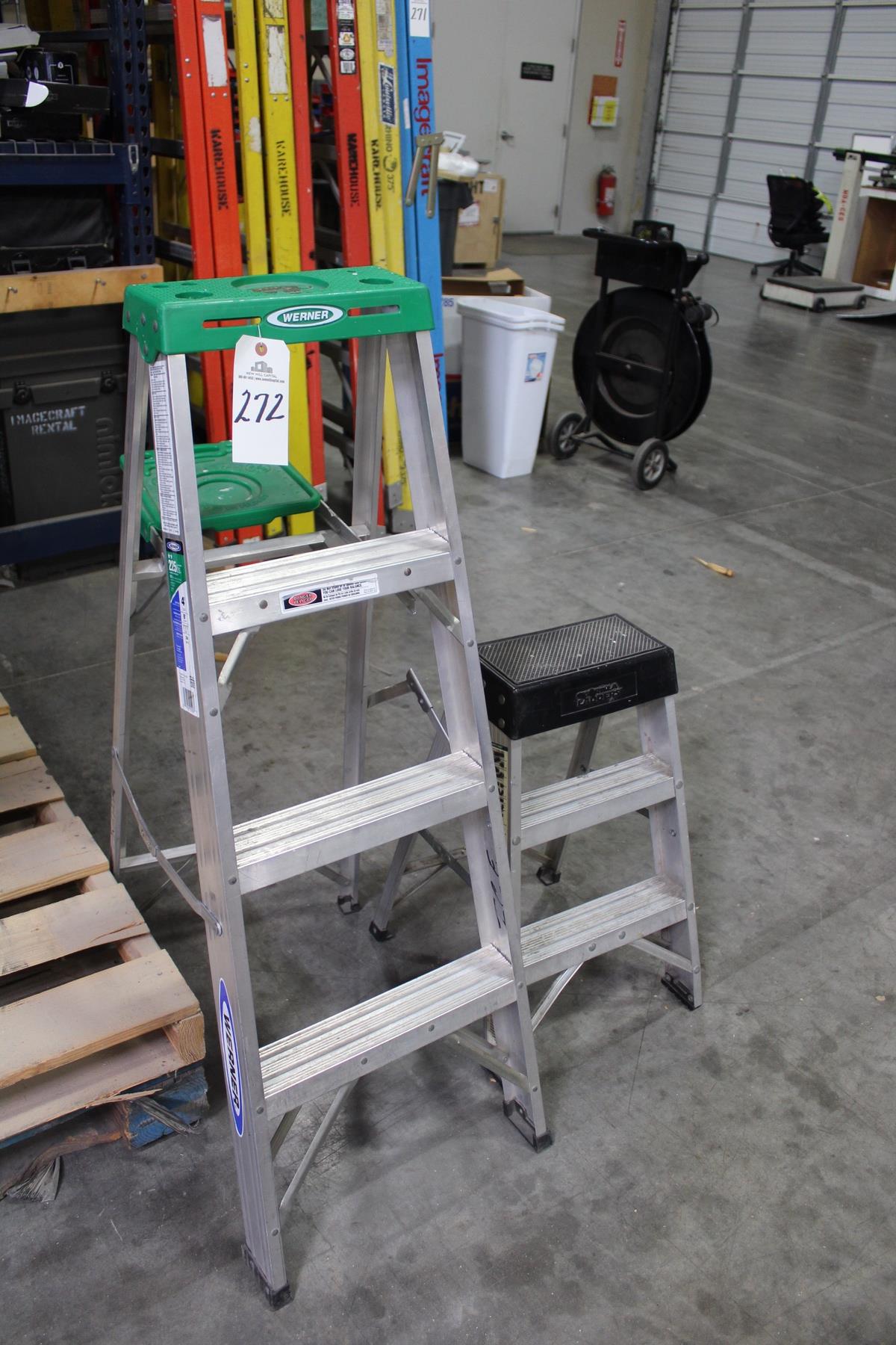 Lot of (2) Step Ladders | Required Rigging and/or Loading Fee: Hand ...