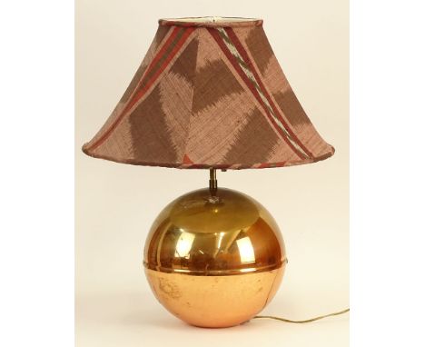 Karl Springer Globe Table Lamp With Original Shade. Unsigned. This Item Was Previously in a storage unit and not packed corre