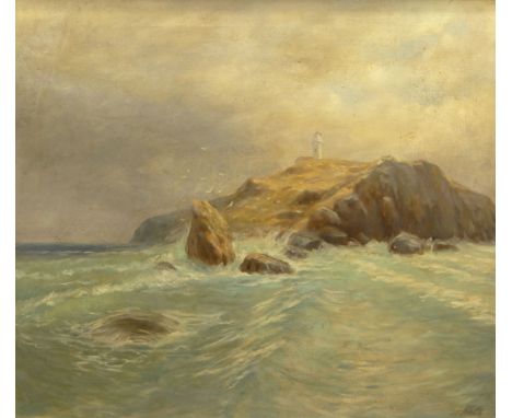 possibly: Logorio, Russian Oil on Canvas "Seascape". Signed Lower Right Logorio. Very Good Condition. Measures 22 Inches Tall