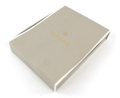 James Bond No Time To Die (2020) N.Peal 100% Cashmere navy scarf with label 'No Time to Die Love, DC', in presentation box. B