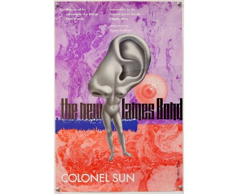 James Bond Interest: Colonel Sun (1968) Book poster for the first new James Bond book published following Ian Flemings death 