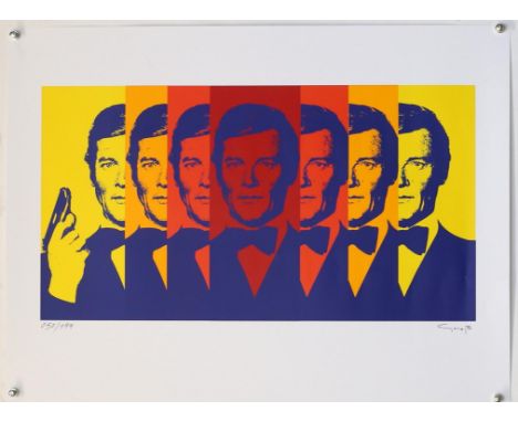 James Bond - 'The Secret Agent', Limited edition screen print by Siegfried GroB from 2020, signed and numbered in pen 50/199,
