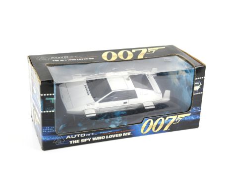 James Bond 007 - An Autoart 1:18 scale Lotus Esprit, modelled on the vehicle in the film The Spy Who Loved Me, boxed, overall