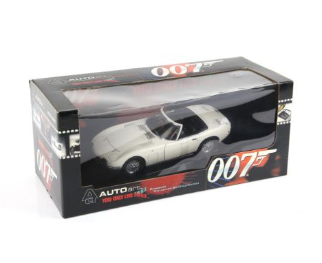 James Bond 007 - An Autoart 1:18 scale Toyota 2000GT, modelled on the vehicle in the film You Only Live Twice, boxed, overall