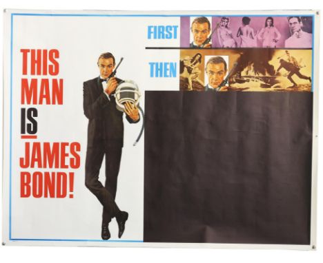 James Bond You Only Live Twice (1967) US Subway 'Advance' film poster, starring Sean Connery, rolled, 45 x 59 inches. 