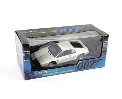 James Bond 007 - An Autoart 1:18 scale Lotus Esprit, modelled on the vehicle in the film The Spy Who Loved Me, boxed, overall