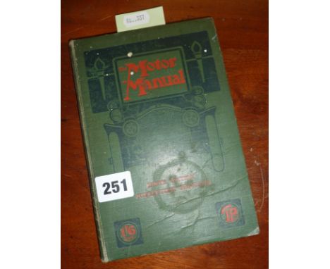 The Motor Manual 1907, pub. Temple Press, average condition