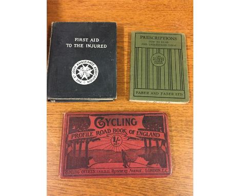 3 books
Cycling profile roadbook of England
Prescriptions - How to read and understand
First aide to the injured