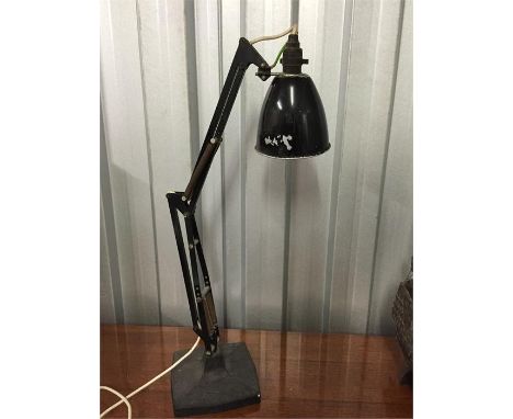 Industrial angle poise lamp