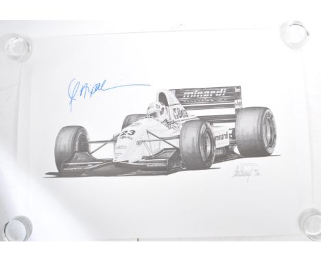 Automobilia - a 1993 Minardi Motor Racing and Formula One car interest posters signed by&nbsp;Christian Fittipaldi - 'F.A.Pal
