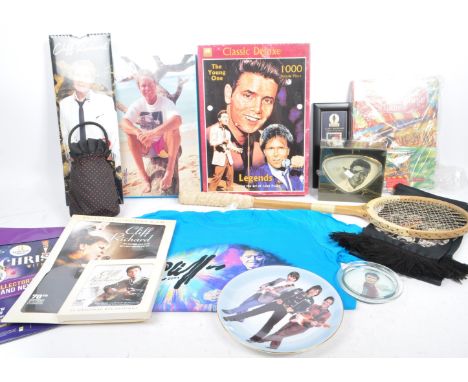 Sir Cliff Richard OBE (Harry Rodger Webb, 14 October 1940) - A collection of Cliff Richard memorabilia / merchandise. Includi