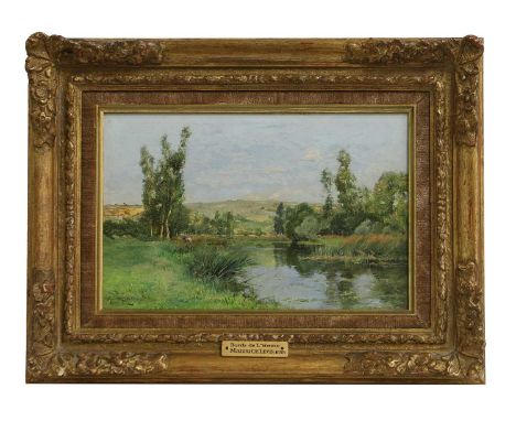 Maurice Levis (French, 1860-1941) 'Matinée d'Été (Bords de l'Yonne)'signed and dated 'Maurice Levis - 95' l.l., oil on board1