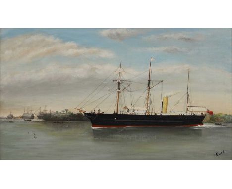 ... Killick (20th century) The SS 'Charity' of The African Steam Ship Company, off the African Coastsigned 'Killick' l.r., oi