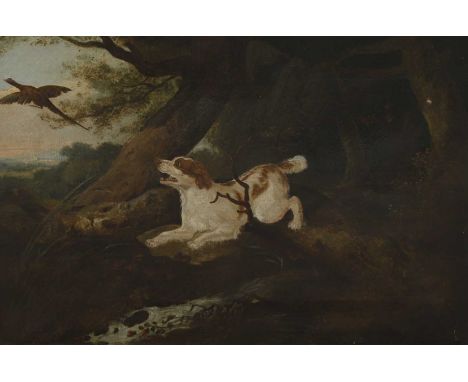Henry Mayle Whichelo (1800-1884) 'Luck, an Old Favourite' - a spaniel chasing a pheasantsigned, inscribed and dated '1806' ve