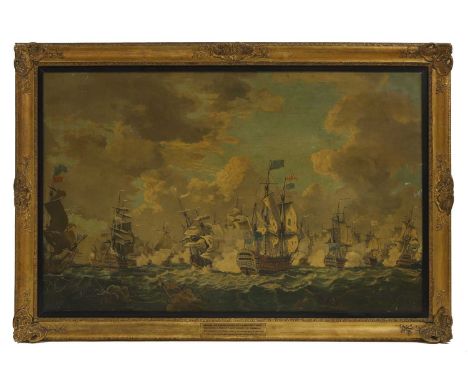 After Richard Paton The Battle of Quiberon Bayoil on canvas89 x 137cmCondition ReportFramed:106 x 155cmRelined. Craquelure an