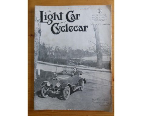 Light Car Magazine. 51 loose issues for 1917, lacking 18th June, cover for 21st May missing. All in good clean condition, in 