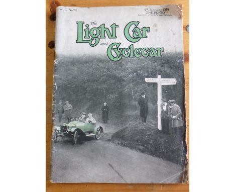 Light Car Magazine. 27 loose issues all dating 1914. All in good clean condition, housed in two plastic boxes. (2) 