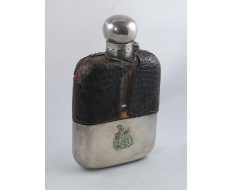 Gordon Bennett 1903. A combination hip flask and silver assayed (Dublin?) cup celebrating the Irish 'Coupe Internationale', t