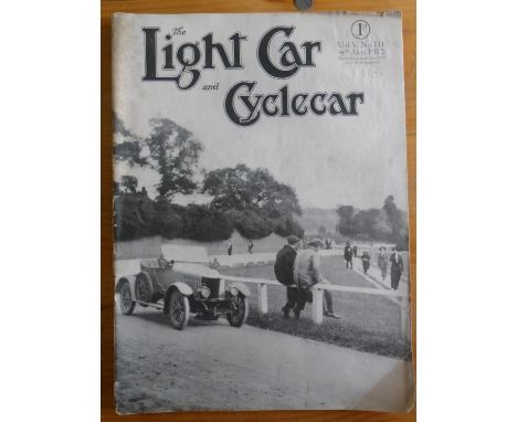 Light Car Magazine. 32 loose issues dating between 1915 and 1916. All with covers and in good clean condition, housed in two 