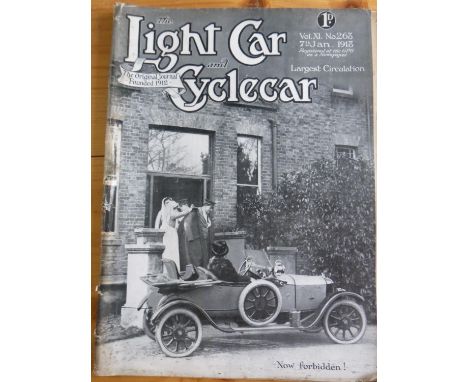 Light Car Magazine. 43 loose issues for 1918, with covers. All in good clean condition, housed in two plastic boxes. AF (2) 