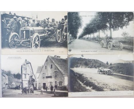 1905 VI Coupe Internationale (Gordon Bennett). Three small albums comprising 32 postcards by Bouge and others, 20 cards by N.