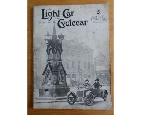 Light Car Magazine. 43 loose issues dating between January and December 1919. All in good clean condition, housed in three pl